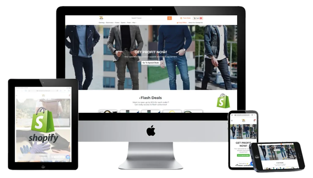 Computer and Mobile Image of Shopify Store